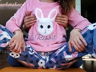 Jav Porn - Sensual Stepsiblings Tease Each Other With Small Tits And Wet Pussy In Pajamas